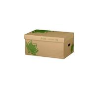 Lot de 5 containers pour boites d'archives avec couvercle amovible Nature line - Ecru
