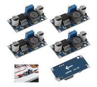 Lot de 5 Convertisseurs DC-DC Abaisseur de Tension Réglable LM2596, Module Step Down 3.2V-40V vers 1.25V-35V 3A Haute Efficacité, Régulateur Alimentation pour Arduino LED Projets Électroniques DIY