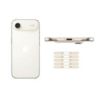 Lot de 5 coques adhésives anti-poussière en maille pour iPhone Air - Doré clair