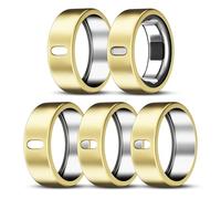 Lot de 5 coques compatibles avec Oura Ring Gen 4/Oura Ring Gen 3 Horizon/Heritage, charge de surport avec coque, protecteur anti-rayures en TPU pour bagues Oura pour homme et femme (taille 12)