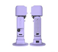 Lot de 5 coques de protection en silicone pour DJI Pocket 4 avec panneau arrière ventilé, blindage intégral et texture douce (violet)
