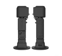 Lot de 5 coques de protection en silicone pour DJI Pocket 4 avec panneau arrière ventilé, blindage intégral et texture douce (noir)
