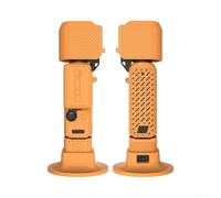 Lot de 5 coques de protection en silicone pour DJI Pocket 4 avec panneau arrière ventilé, blindage intégral et texture douce (orange)
