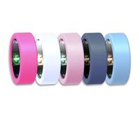 Lot de 5 coques de rechange pour Oura Ring Gen 4, Oura Ring Gen3, Galaxy Ring, Ultrahuman Ring, en silicone élastique anti-rayures pour salle de sport, blanc, taille M (10/11/12/13)