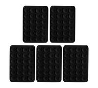 Lot de 5 coques de téléphone avec ventouses - Support de téléphone en silicone auto-adhésif - Support de téléphone - 5 pièces - Support antidérapant pour selfie - Bleu/rose - 8,1 x 5,5 cm