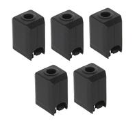 Lot de 5 coques en silicone pour imprimantes 3D P1 & X1 Series (X1C/X1E/P1P/P1S) - Résistantes à la chaleur jusqu'à 300 °C - Noir