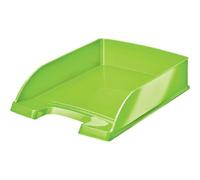Leitz Corbeille à courrier Plus WOW A4, polystyrène, vert/noir