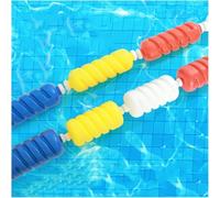 Lot de 5 cordes de séparation de piscine - Ligne flottante durable à extrémité peu profonde pour piscines intérieures et extérieures, idéale pour la sécurité et le marquage de voie, facile à installer