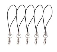 Lot de 5 cordons universels anti-perte en nylon pour clé USB sans fil Noir