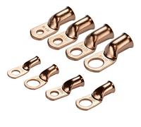 Lot de 5 cosses à anneau en cuivre nu robustes - Kit de connecteurs de fils électriques for câbles AWG(16mm²*M5)