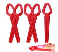 Lot de 5 couches de protection pour vernis à ongles | Lot de 5 clips de manucure | Réutilisables, anti-fuite, imprimés 3D pour une application précise pour salon, voyage, fête et utilisation