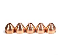 Lot de 5 coupelles de bouclier de gougeage plasma modèle 120977 pour chalumeau de coupe plasma à air 65/85/105, compatible avec Powermax1650 T60/60M/80/80M de remplacement des consommables en cuivre