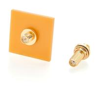 Lot de 5 coupleurs étanches RP-SMA vers SMA Panel Mount - IP68 - 50 ohms - Adaptateur Bulkhead pour routeur WiFi, rallonge d'antenne, passerelle IoT, LoRa, Zigbee, RTL-SDR