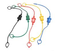 Lot de 5 coupleurs hydrauliques à face plate pour interfaces filetées mâle et femelle 1/2, protégeant les systèmes hydrauliques de la poussière et des intempéries