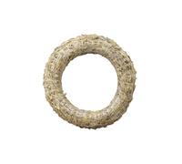 Lot de 5 couronnes de paille - Diamètre : 15 cm - Forme de paille naturelle pour couronnes, décorations de porte et art floral - Fabriquée à la main pour Noël, Pâques et idées de bricolage