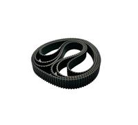 Lot de 5 courroies 2GT GT2 de 6 mm de largeur, en caoutchouc, boucle fermée, périmètre 206/208/210/212/214/216/218/220/222/224/226 mm, synchronisation synchrone(224mm)