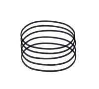 Lot de 5 courroies carrées pliées en caoutchouc de 0,6 mm pour enregistreurs, CD, machines vidéo, DVD
