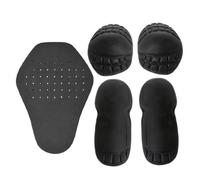 Lot de 5 coussinets de coude pour motocross - EVA - Ensemble d'équipement de protection inclus coudes, épaules et manchons de tibia, design respirant avec résistance aux chocs, léger et confortable