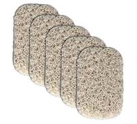 Lot de 5 coussinets de savon en PVC antidérapant et poreux pour une utilisation sous la douche, conçus pour garder le savon sec, éviter de glisser et prolonger la durée de vie du savon (beige)