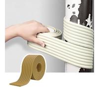 Lot de 5 coussinets insonorisants pour bâtons de basket-ball - Rouleau de mousse auto-adhésif pour garage et sous-sol - Coussin anti-collision marron - Installation facile - Réduction du bruit