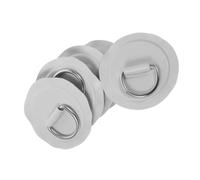 Lot de 5 coussinets ronds en D pour équipement d'activités aquatiques, 8 cm, pour organisation extérieure et acheminement des câbles, fixation de câble en D, accessoire de kayak, camping