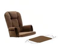 Lot de 5 coussins de rechange en velours avec poche de rangement, lavables pour chaise à bascule Glider Rocker