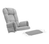 Lot de 5 coussins de rechange en velours avec poche de rangement, lavables pour chaise à bascule Glider Rocker