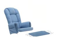 Lot de 5 coussins de rechange en velours avec poche de rangement, lavables pour chaise à bascule Glider Rocker