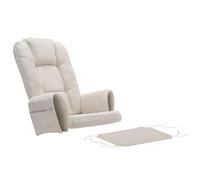 Lot de 5 coussins de rechange en velours avec poche de rangement, lavables pour chaise à bascule Glider Rocker