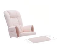 Lot de 5 coussins de rechange en velours avec poche de rangement, lavables pour chaise à bascule Glider Rocker