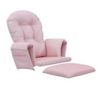 Lot de 5 coussins de rechange pour fauteuil à bascule Glider Rocker, en velours lavable, avec poche de rangement, coussins confortables pour chaise à bascule
