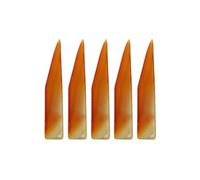Lot de 5 couteaux à polir en agate 100 mm pour bijoux en or et argent (couleur aléatoire)