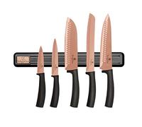 LOT DE 5 COUTEAUX DE CUISINE AVEC MOULIN À OR ROSE BERLINGER HAUS BH-2614