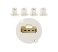 - Lot de 5 couvercles DCL pour boîte applique Ø50mm - Blanc