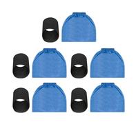 Lot de 5 couvercles de filtre de moteur - Outil de nettoyage professionnel - Convient pour aspirateur WD1 - Sac textile