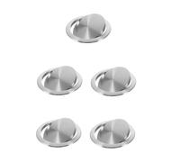 Lot de 5 couvercles de poubelle intégrés en acier inoxydable 430 pour poubelle - Design élégant pour la maison et la cuisine - Facile à nettoyer et élégant