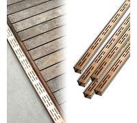 Lot de 5 couvercles de vidange linéaire en acier inoxydable résistant aux intempéries pour balcon, terrasse, système de caniveau de drainage à fente