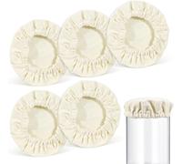 Lot de 5 couvercles en tissu pour bocaux à levain Vendos85