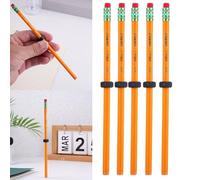 Lot de 5 crayons de stress pour TDAH, crayon fileté avec écrou coulissant, pour le TDAH et l'anxiété, crayons en bois lestés pour enfants et adultes, pour la concentration, l'anxiété, le stress