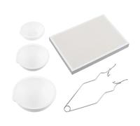 Lot de 5 creusets à quartz professionnels pour la fabrication de bijoux - Fournitures de moulage en métal pour la fonte