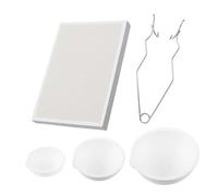 Lot de 5 creusets à quartz résistants à la chaleur pour fabrication de bijoux - Bol de fusion en métal - Planche à souder pour petit creuset en métal
