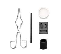 Lot de 5 creusets en graphite, moule en fonte de graphite, four de fusion, torche à gingot, creuset pour métaux non ferreux or, argent et cuivre (A)