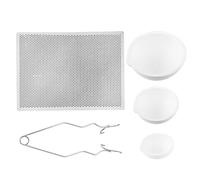 Lot de 5 creusets professionnels à quartz - Planche à souder - Outil de fabrication de bijoux - Fournitures de moulage en métal pour fondre l'or