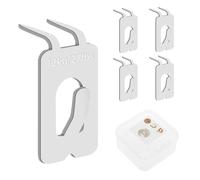 Lot de 5 crochets à griffes en métal - Capacité de charge : 12 kg - Réutilisables - Amovibles - Pour cloisons sèches, murs en placoplâtre - Pour accrocher des cadres photo, des miroirs, des montres