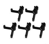 Lot de 5 crochets à outils en plastique ABS robuste pour rangement vertical pour outils de jardin, accessoires pour économiser de l'espace pour abri de jardin, organiseur mural large et incurvé