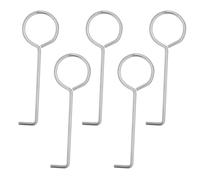 Lot de 5 Crochets de Levage pour Clé de Vidange, Crochet de Nettoyage de Drain Extracteur de Grille de Vidange en Acier Inoxydable pour Un Nettoyage Facile du Drain de Douche