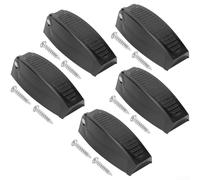 Lot de 5 crochets de porte de camping-car pour remorques de voyage, cinquième roues et applications marines, conçus pour une gestion fiable des portes n'importe où (noir)