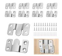 Lot de 5 crochets de suspension emboîtables en acier inoxydable robuste pour cadre photo