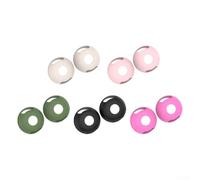 Lot de 5 crochets d'oreille en silicone antidérapant pour écouteurs | Silicone de haute qualité, doux pour la peau, durable, protège les écouteurs, cinq couleurs vives