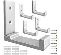 Lot de 5 crochets muraux pliants pour suspendre manteaux, serviettes, matériel en alliage d'aluminium robuste pour casque - Ne rouille pas - Fixation murale avec vis pour chapeau, sac, équipement de